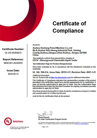 Certification UL 